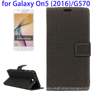 Leather Customized Phone Case Cover for Samsung Galaxy On5 2016, Back Cover Case for Samsung Galaxy On5 for Wholesale